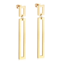2021 Custom Wholesale Women Fashion Accessories Gold Plated Stainless Steel Drop Ear Ring Jewellery Tassel Pendant Stud Earrings