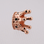 Handmade DIY Jewelry CZ Micro Pave Crown Shape Beads Charm For Making Bracelet