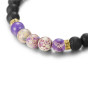 Handmade yoga healing jewelry volcanic rocks natural lava stone beads bracelet