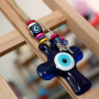 New blue eyes glass jewelry devil eye home office wall decoration hanging cross evil eyes pendant charm