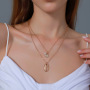 18k gold plated baroque retro necklace fashion summer shell pendant jewelry for women