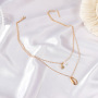 18k gold plated baroque retro necklace fashion summer shell pendant jewelry for women