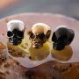 12*8MM Gold and Silver Plated Smooth Skull Beads Pendant for Jewelry Making