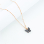 Wholesale Women Fashion Accessories Gold Plated Colorful Girlfriend Gift Butterfly Design Jewelry Women Jewellery Necklace