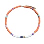 Collar Boho Beads Heishi Necklace Surfer Necklace Summer Pastel Choker Necklace For Women