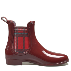 Waterproof Ankle Custom Wellington PVC Rain Boots Womens Wellington Manufacture Shiny Chelsea Wholesale