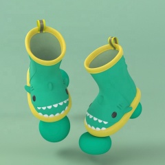 Wholesale Outdoor Children Comfortable Rain Boots Kids Cute Shark Rnjection Shoes PVC Boots