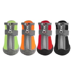 Wholesale Pet Dog Waterproof Boots Anti Slip Protect Paw Dog Shoes With Reflective Stripes