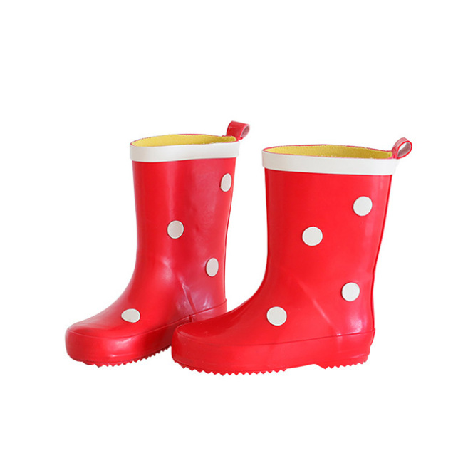 Fashion Children's Rain Boot  With Small Round Point Non Slip Lightweight Rubber Rain Boots