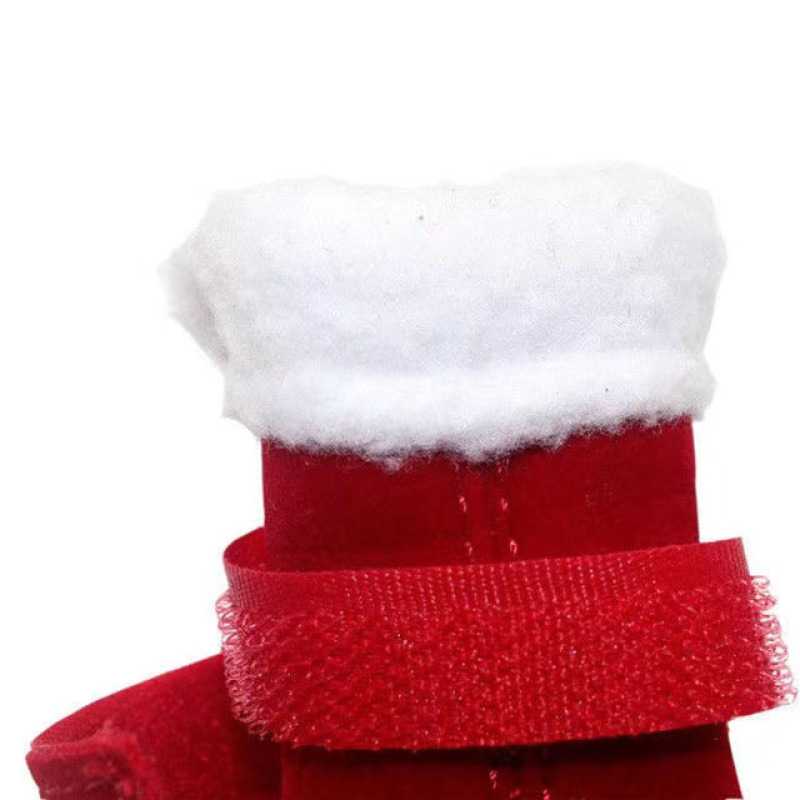 Wholesale Winter Warm Pet Shoes Soft Cotton Dogs Snow Boots Non-Slip Bottom Puppy Dog Shoes