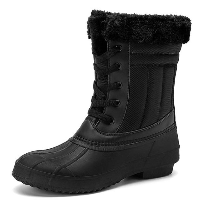 Hot Selling Ladies Fashion Fur Collar Winter Snow Boots With Waterproof