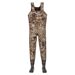 Men's Camo Neoprene Fishing Wader with 600gr Thinsulate Rubber Boot