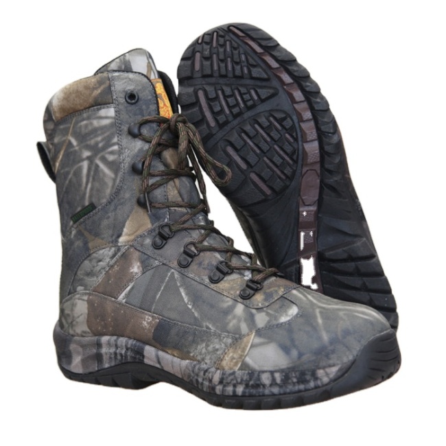 Mens 200G Insulated Camouflage Waterproof Hunting Boots Customized Camo Boots Supplier