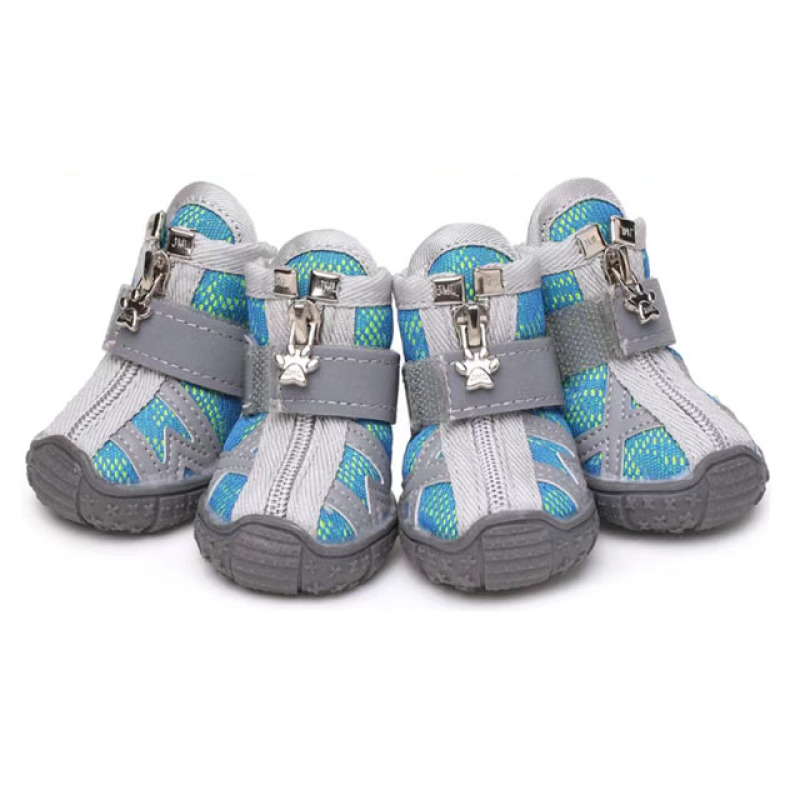 Fashion Pet Shoes Cute Dog Paw Protector Boots Walking Anti-Slip Breathable Mesh Soft Pet Dog Shoes