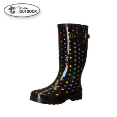 Women's Waterproof Printed Tall Rain Boot
