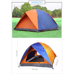 Waterproof Doouble Layer Family Tent,Automatic Outdoor Tent,4 Man Tent Supplier