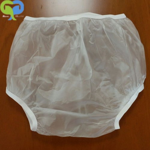 Clear vinyl pvc plastic panties briefs peva pants protective pvc underwear man Waterproof transparent plastic pants
