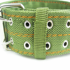 Wholesale Heavy-Duty Green Tactical Reflective Dog Collar for LargeDogs