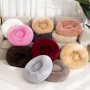 Hot Sale Popular Soft Premium Custom Color Available Autumn Winter Thickened Removable Plush Warm Donut Pet Bed