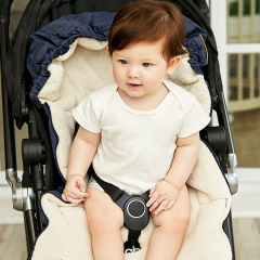 Multifunction Stroller Footmuff Front Panel Removal Stroller Sleeping Bag, Adjustable Baby Bunting Bag with Soft Hood