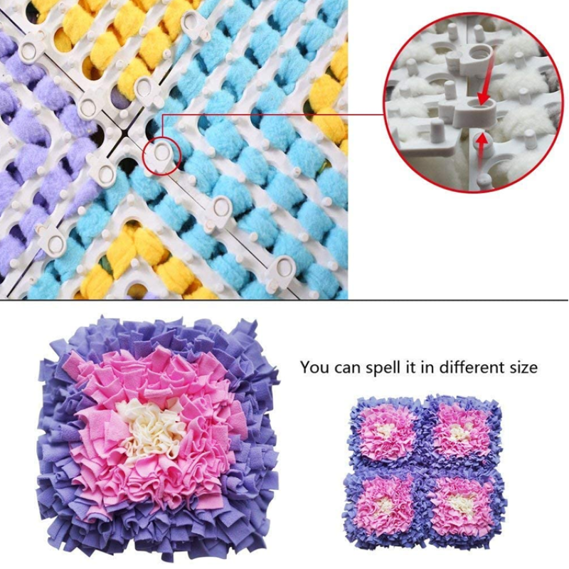 Hot Seller Hand-knitted Pet Snuffle Mat Dog Nosework Snuffle Mat for Dogs Training Feeding Stress Release Dog Toy