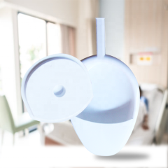 Hospital Medical plastic fractured patient bedpan with cover
