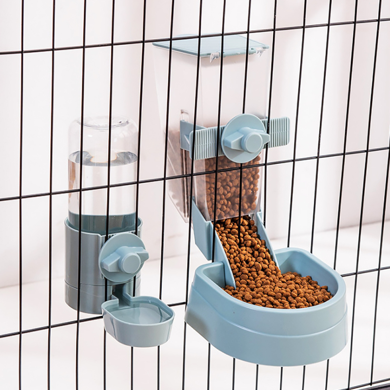 Wholesale Hanging Pet Automatic Feeder Food Dish Small Animal Feeder with Lid