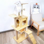 Wholesale  Cat Hammock Wood Cat Tower Scratching Post Indoor Tall Cat Tree
