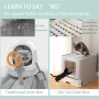 Large Top Entry Anti-Splashing Foldable Cat Litter Box Enclosed Plastic Kitty Litter Box with Drawer Type Easy Clean