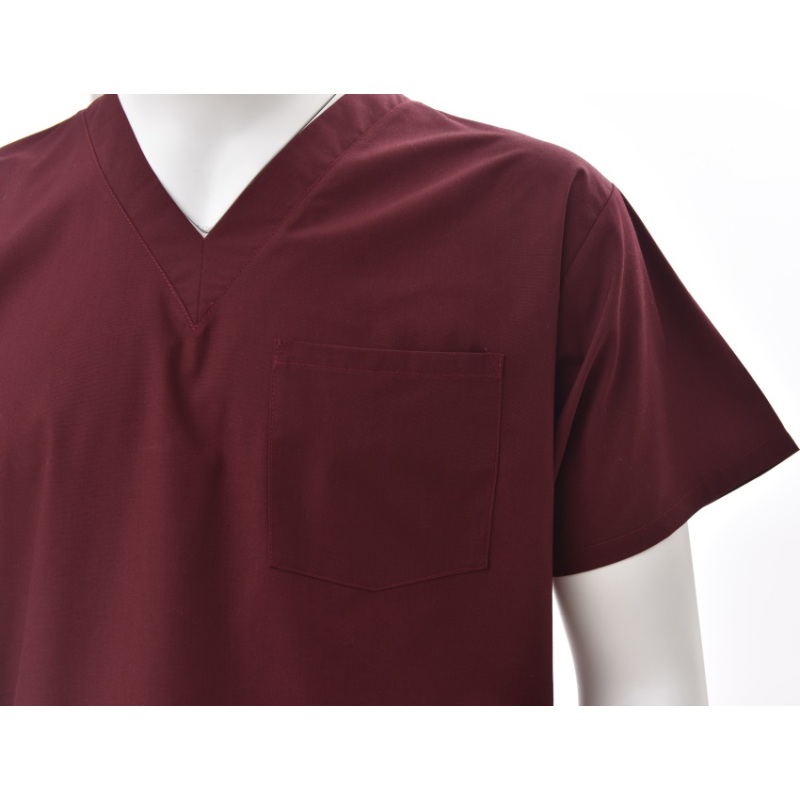 Poly/cotton V-neck comfortable short sleeve medical scrubs sets in China