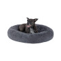 Memory Foam Fleece Round Shape Sofa-Style Living Room Couch Pet Bed with Removable Cover for Dogs and Cats
