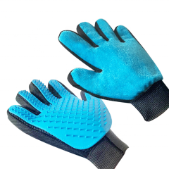 Wholesale Animal Hair Remover Mitt Gentle Deshedding Brush Pet Bathing Grooming Gloves