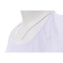 White color simple washable terry fabric reusable adult bib