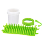 Wholesale 2 In 1 Portable Silicone Pet Cleaning Brush Feet Cleaner For Dogs