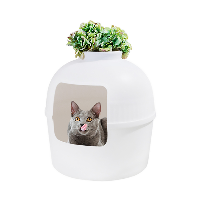 Custom Plastic Cat Litter Box -- Plant Hidden Cat Litter Box DIY Solutions for Home Decor