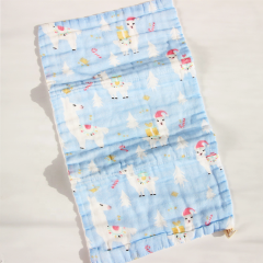 China wholesale Eco friendly Organic cotton Soft natural Baby Muslin Washcloths Baby Soft Newborn Face Towel