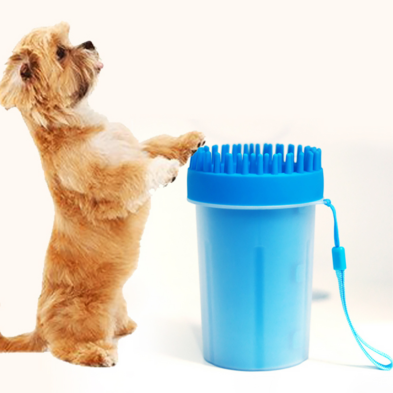 Hot Sale Dog Bath Brush Grooming Supplies Portable Pet Paw Cleaner Cup