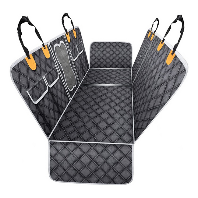 Wholesale Scratch Prevent Antinslip Pet Backseat Cover Waterproof Dog Car Seat Covers with Mesh Window