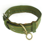 Wholesale Heavy-Duty Green Premium Tactical Dog Collar with Metal Buckle for LargeDogs