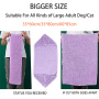 In Stock Quick Dry Soft Microfiber VIOLET Chenille Material Pet Bath Towels