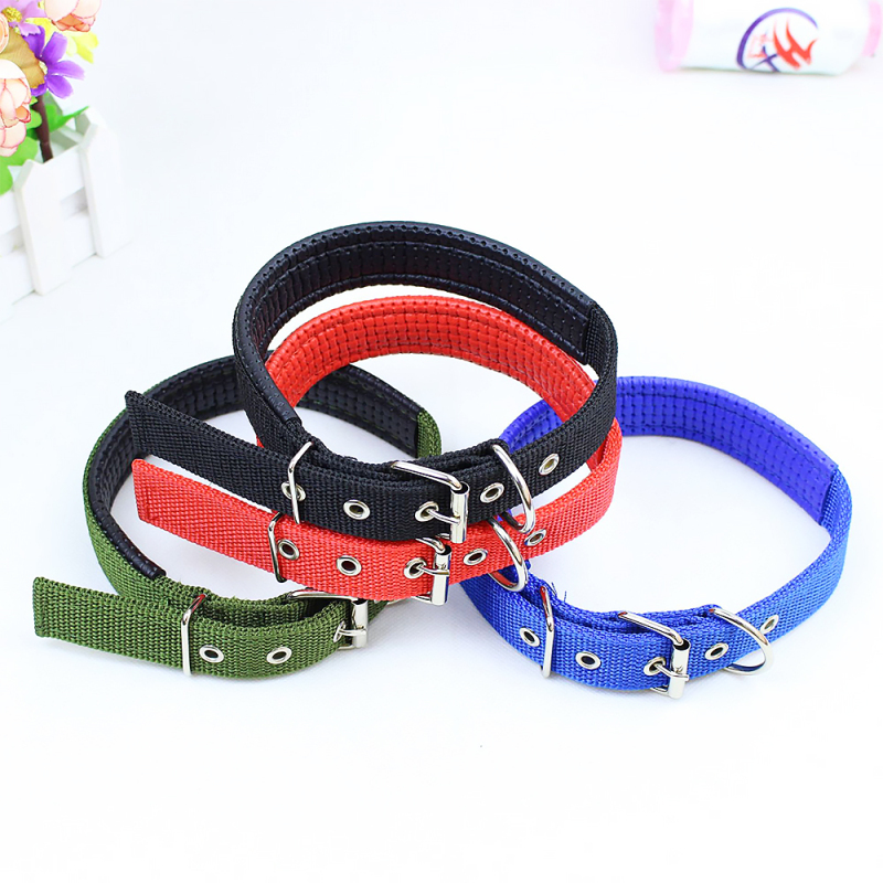 Wholesale Adjustable Dog Collar Pet Supply Quick-Release Dog Collar with Metal Buckle