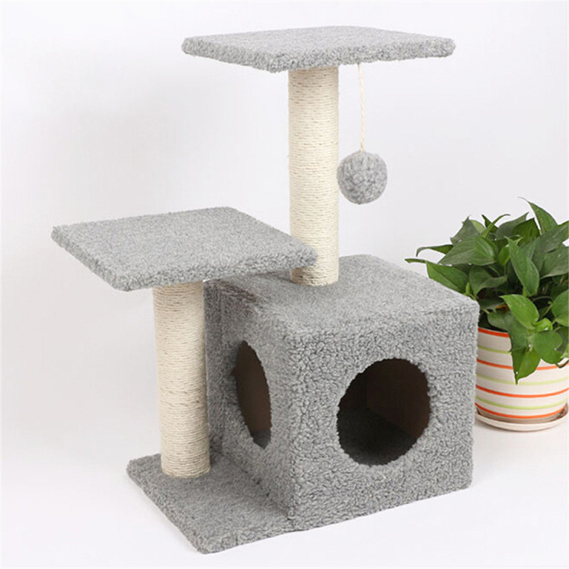 Indoor Cat Tree Pet Furniture Cat Condo with Jump Platform