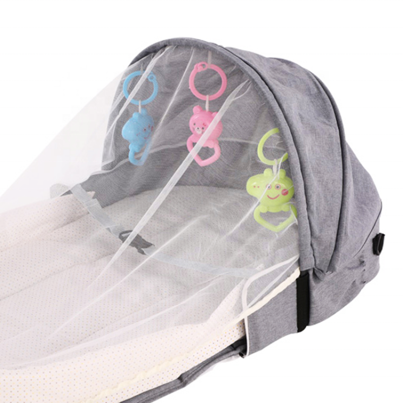 Baby Bassinet for Bed - Nest Portable Infant Sleeper-Travel Bed & Bassinet,Foldable Baby Bed with Mosquito Net