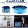 Foldable Pet Swimming Pool Portable Dog Pet Bath Wash Tub Collapsible Pets PVC Bathing Tub