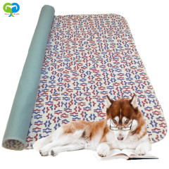 Red Printed Reusable Washable Waterproof PU Pet Pee Pad / Puppy & Dog Training Pads / Mats