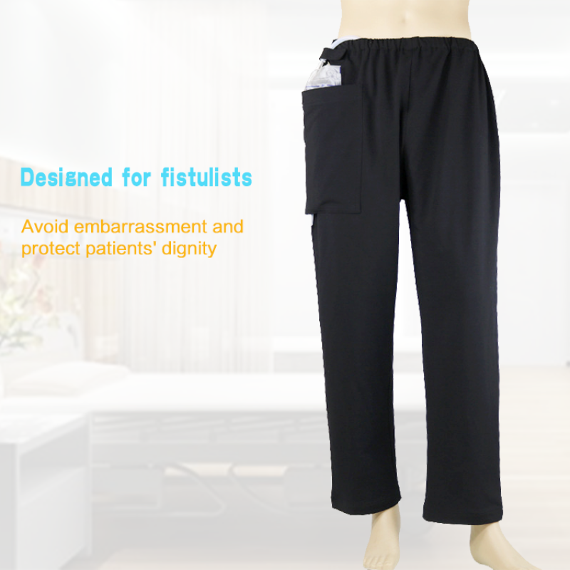 Incontinence patient care surgery zipper trousers clothing for patient