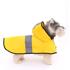 Wholesale Classic Yellow Puppy Rain Wear for Dogs Portable Pet Rain Coat Solid Raincoats Coats & Jackets Fall Water Resistant PU