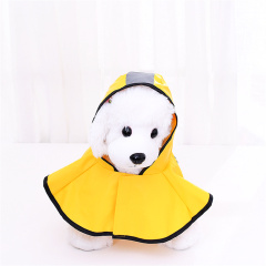 Wholesale Classic Yellow Puppy Rain Wear for Dogs Portable Pet Rain Coat Solid Raincoats Coats & Jackets Fall Water Resistant PU