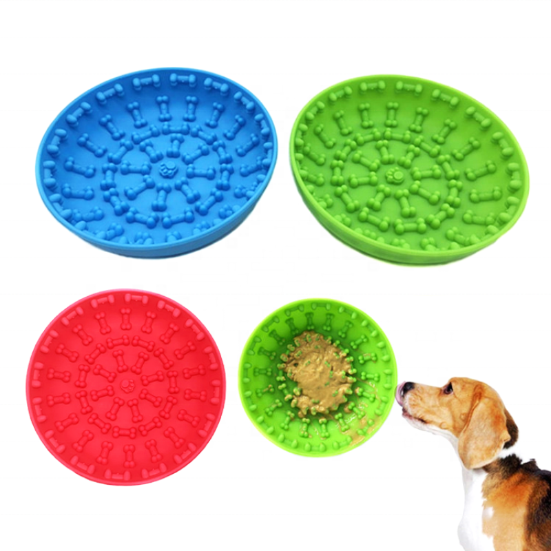Large Dog Lick Mat  Strong Suction Cups Dog Cat Slow Feeder Bowl