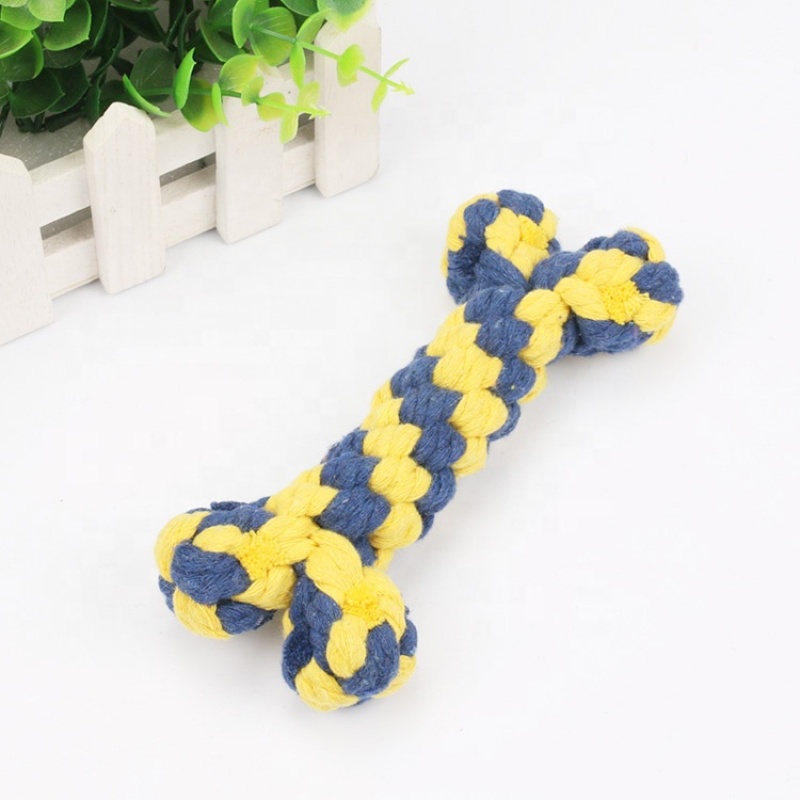Small Dog Puppy Toys Chewing Teething Puppy Toys Washable Cotton Rope Dog Toy Set of 8